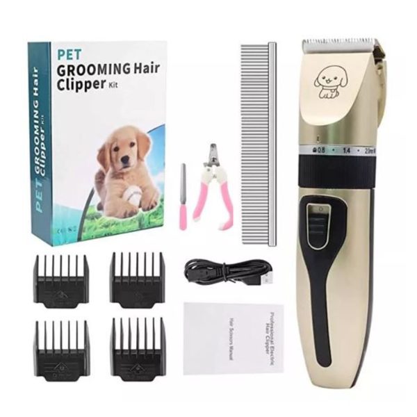 KIT MAQUINA DE CORTAR PELO - PERRO /GATOS RECARGABLE