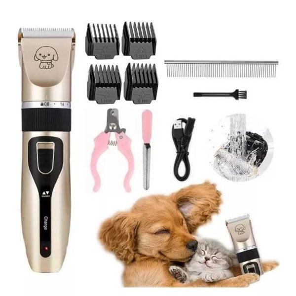 KIT MAQUINA DE CORTAR PELO - PERRO /GATOS RECARGABLE - Imagen 2