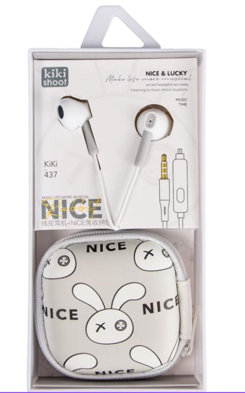 AURICULARES CONEJO + ESTUCHE