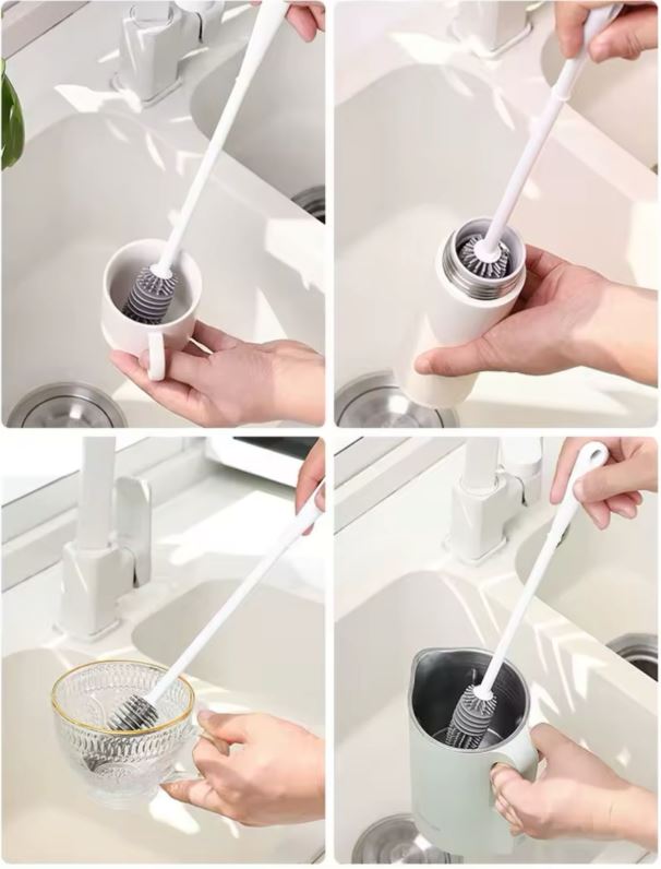 CEPILLO DE LIMPIEZA DE SILICONA PACKX6