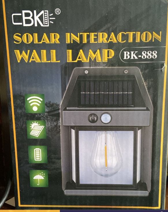LAMPARA SOLAR CON SENSOR DE MOVIMIENTO