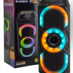 PARLANTE PORTATIL MS-3630BT CON LUCES RGB 10WX2