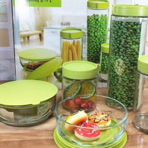SET DE ENVASES DE VIDRIO X 5
