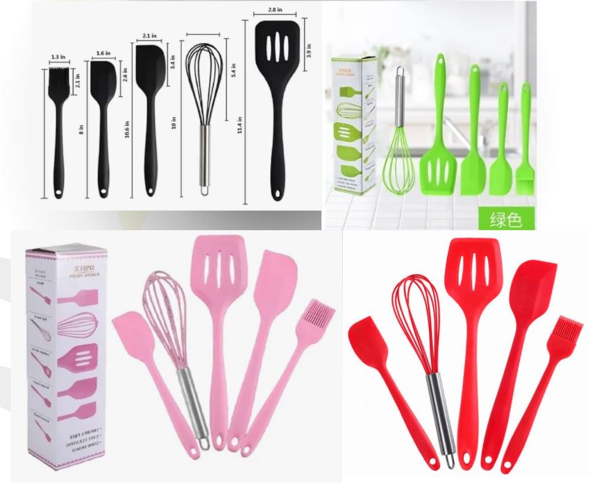 SET DE UTENSILIOS DE COCINA X5 PIEZAS