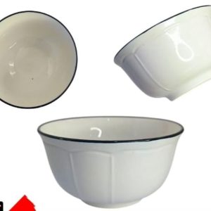 TAZON CERAMICA CON BORDE NEGRO