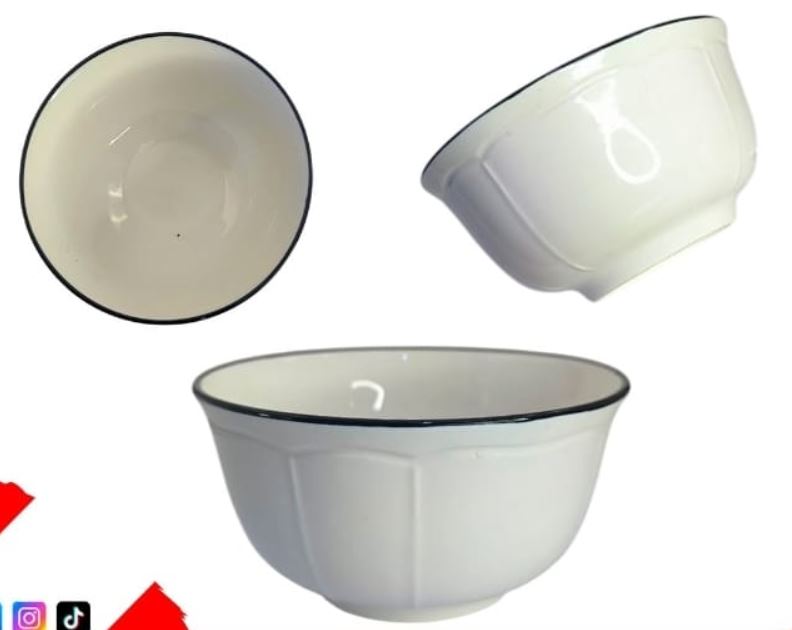TAZON CERAMICA CON BORDE NEGRO